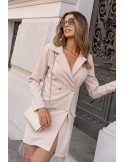 Kleid/Jacke mit Zierketten, beige FG574 – Online-Shop – Boutique